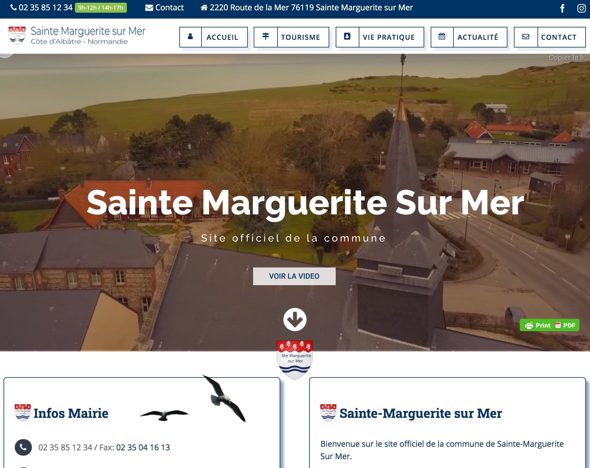 creation site mairie